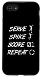 Coque pour iPhone SE (2020) / 7 / 8 Service Spike Score Repeat - Volleyball