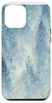 iPhone 12 Pro Max Blue Winter Tree Pattern Case