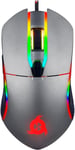 Aim Souris Gamer Rgb 7000 Dpi-Souris Ambidextre Ergonomique Rgb Chroma Pour Ordinateur-Souris Ps4,Pc Portable Et De Bureau+Souris À Laser Optique Haute Précision-Gris