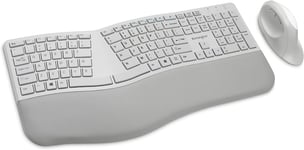 Kensington Pro Fit Ergo Wireless Keyboard & Mouse Grey