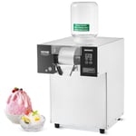 VEVOR Machine à Glace Râpée de Neige Commerciale, Machine à Râper la Glace 175 kg/24H, Machine à Glace Pilée en Inox, Système de Refroidissement par Liquide, Glace Rasée pour Dessert Boulangerie Café