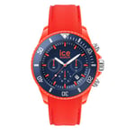 ICE-WATCH - Ice Chrono Orange Blue - Men's Wristwatch With Silicon Strap - Chrono - 019841 (Large)