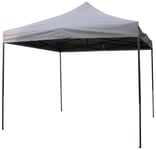 All Seasons Gazebos 3m x Pop Up Garden Gazebo - Metallic Grey