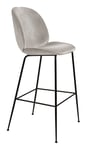 Beetle Bar Chair 75 cm Fully Upholstered Black Matt Base - Pg D