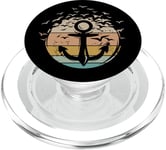 Anchor Birds Retro Sea Captain Boat Vintage PopSockets PopGrip for MagSafe