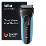 Braun Series 3 ProSkin Electric Shaver, Electric Razor for Men with Pop Up Precision Trimmer, Black/Blue Razor, Pack of 1