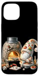 Coque pour iPhone 15 Pizza Baker Dad Gnome With Hot Stone Pizza Oven Italy Travel