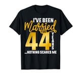 44th wedding anniversary for couple 44 Year Wedding Marriage T-Shirt