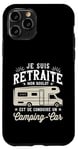 Coque pour iPhone 11 Pro Camping Car Papy Humour Camping Car Cadeau Campeur Retraite