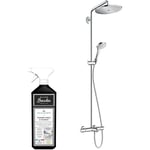 Colonne bain douche thermostatique Hansgrohe Croma Select s 280 chromée + nettoyant Briochin