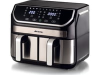 Ariete 4625/00 Double 9 L Stand-Alone 2100 W Hot Air Fryer Black, Silver