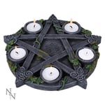 Nemesis Now Wiccan Pentagram Tea Light Candle Holder Gothic Pagan Altar Ritual