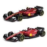 F1 Scuderia Ferrari F1-75 #16 Leclerc #55 Sainz Legering Lyx Fordon Pressgjutgods Bilar Modell Leksak