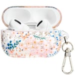 kate spade new york AirPods Pro Protective Case with Keychain Ring - Multi Floral Rose, Compatible with AirPods Pro 2nd / 1st Generation