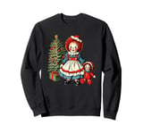 Raggedy Ann Getting a Toy Doll on Christmas Day Sweatshirt