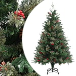 Sapin de No�l avec pommes de pin Vert 120 cm PVC et PE