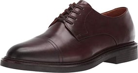 POLO RALPH LAUREN Men's Asher Leather Cap Toe Shoe Uniform Dress, Polo Brown, 10.5 UK