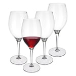 Villeroy & Boch – Maxima Bordeaux goblets, red Wine Glass Set, Set of 4 pcs., 4 Glasses for red Wine, Aperol Spritz and Cocktails, red Wine Glass, Crystal Glass, Dishwasher Safe