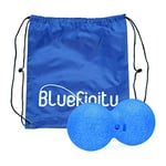 Bluefinity Balle de Massage Duo 12 cm de diamètre Rouleaux Mousse Massage Mal de Dos tensions se Masse soi-même Trigger Point, Bleu