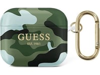 Fodral Guess Gua3ucama Airpods 3 Cover Green/Khaki Camo Collection