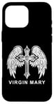 iPhone 16 Pro Max Virgin Mary Wings Cross. Catholic, Christian Case