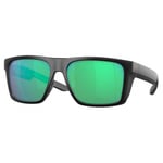 Costa del mar Lido Matte Black Green Mirror 580G