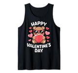 Valentine's Day Funny Teddy Bear Heart Love Valentines Tank Top