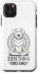 Coque pour iPhone 11 Pro Max Zen Méditant Mandala Mindfulness Chien