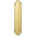 City Deco Centre Finger Plate Shaped End-Accessories - Finish - Polished Brass(PB)