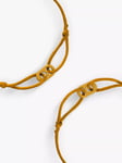 #TOGETHERBAND UN Goal 2 - Zero Hunger Recycled Plastic Mini Bracelet, Pack of 2, Mustard