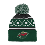 Faceoff Cuff Knit Beanie with pom Wild - 24/25, supporter-lue, barn