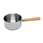 Casserole tout inox manche bois Natural'Inox 18 cm Mathon