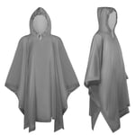 OSDUE 2 Pièces Poncho Pluie, Imperméable Poncho avec Capuche à Cordon de Serrage, Réutilisable Poncho Matériel EVA,Poncho Pluie Femme et Homme, pour Les Festivals de Camping et Les Randonnées