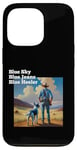 Coque pour iPhone 13 Pro Blue Heeler Chien de bétail Bleu Ciel Jeans Bleu Heeler