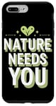 Coque pour iPhone 7 Plus/8 Plus Optimisme climatique Journée de la Terre Durabilité Green Future