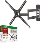 Support TV Mural pour écrans 13-65 Pouces, Inc ble et orientable, Mouvement Complet, Plats & incurvés ecran, Poids . 40Kg, Breveté, pour LED OLED LCD, jusqu'à VESA 400x400