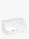 Osco Plastic Desk Organiser, White