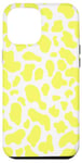 Coque pour iPhone 12 Pro Max motif imprimé vache jaune - Motif vache coeur jaune femme