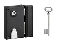 Vertical Deadbolt Lock 1/2 T thirard Black Straight Section 7 mm L x H – 70 mm x 110 mm