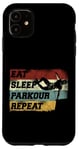 iPhone 11 Parkour Free Running Traceur Retro Vintage Eat Sleep Parkour Case