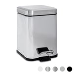 Square Bathroom Pedal Bin 3 Litre