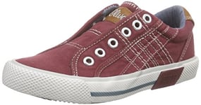 s.Oliver Mixte Enfant 43203 Baskets Basses, Rouge Bordeaux 549, 35 EU