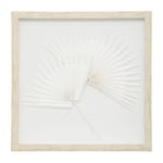 Atmosphera Créateur D'intérieur - Décoration Murale 'Cindy' 40x40cm Beige & Blanc