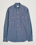 Aspesi Double Pocket Chambray Shirt Dark Wash