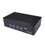 4-ports Dual DisplayPort KVM-switch - 4K 60 Hz