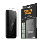 iPhone 16 Pro Max PanzerGlass Ultra Wide Fit Ceramic Skjermbeskyttelse m. EasyAligner - Svart Kant