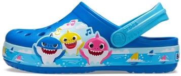 Crocs Unisex Kids Crocs Fl Baby Shark Band T Clog, Bright Cobalt, 4 UK