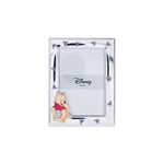 VALENTI & CO. – Disney Baby – Winnie l'ourson – Cadre photo en argent pour enfants, idée cadeau baptême, naissance ou anniversaire (9 x 13 cm)