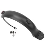DAUERHAFT Wear-resistant Eco-friendly Rear Mudguard E-scooter Rear,for X-iaom-i M365 E-scooter,with Taillight and Hook(black)