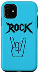 Coque pour iPhone 11 Cornes à main Cool Band Rock and Roll Heavy Metal Music Concert